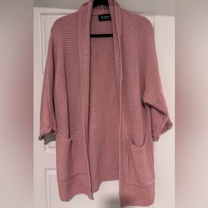 The Erinn Boyfriend Cardigan from The Skinny in Carnation Pink